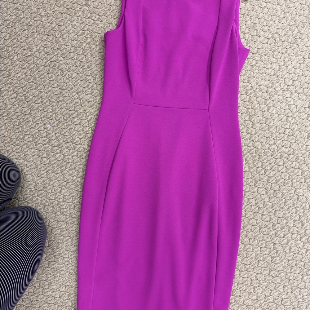 Calvin Klein Vibrant Purple Midi Dress